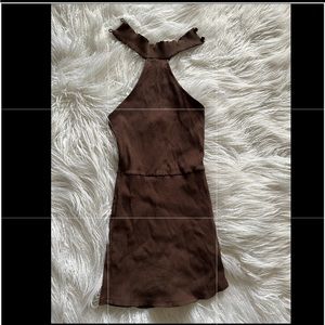 NWT Fashion Nova brown romper - size S